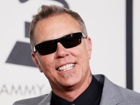 Musician James Hetfield of Metallica arrives at the 56th annual Grammy Awards in Los Angeles, California January 26, 2014.