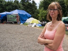 The homeless have run out of places where they can be, so parks are about the only option, advocate Fiona York says.