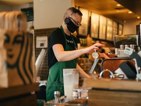 Beginning Sept. 14, masks will be mandatory for customers at all Starbucks locations across Canada.