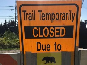 The Coquitlam Crunch trail is set to reopen Tuesday after efforts to trap a bear were unsuccessful.