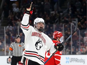 Scouts suggest that if hard-shooting forward Aidan McDonough of the Northeastern Huskies can improve his foot speed he'll be a quality addition to any NHL team.