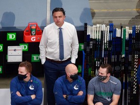 Coach Travis Green of the Vancouver Canucks, along with his staff and players, have been safe in the Rogers Place bubble during the NHL post-season in Edmonton. What will be interesting to watch is how the NHL stickhandles around COVID-19 issues next season.