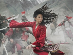 Yifei Liu as the title character in "Mulan."