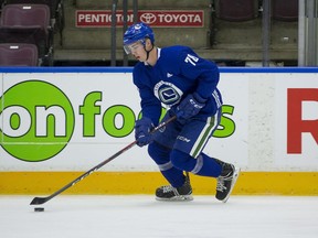 Kole Lind had a rough first year of pro, but he improved his skating and strength and has made himself a more-rounded forward. He is coming off a solid season with the AHL's Utica Comets.