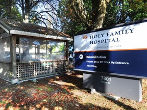 Holy Family Hospital in Vancouver, where a staff member tested COVID-19 positive.