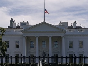 The White House is seen in Washington, DC, on Sept. 19, 2020.