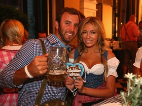 U.S. golf star Dustin Johnson with his long-time girlfriend Paulina Gretzky in Munich, Germany, in 2013.


((FILE PHOTO) MUNICH, GERMANY - JUNE 21:  Dustin Johnson attends with Paulina Gretzky the BMW International Open 25th Anniversary Party at Rilano No.6 Lenbach Palais on June 21, 2013 in Munich, Germany.