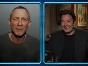 Daniel Craig, left, tells "Tonight Show" host Jimmy Fallon his advice to the next James Bond star.