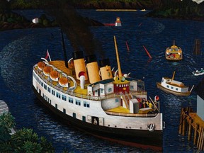 The 1950 E.J. Hughes painting Steamer Arriving At Nanaimo will be sold at the Dec. 2 Heffel auction, and has a presale estimate of $500,000 to $700,000.