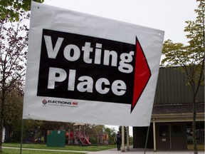 A polling station to vote in the provincial election in the riding of Vancouver-Fraserview in 2017