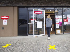 An advance polling station in Coquitlam.