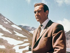 Sean Connery as James Bond in Goldfinger (1964), his third movie as British agent 007.