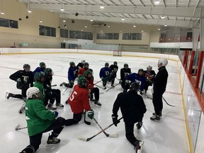 Delta Hockey Academy is led by president Ian Gallagher and based out of Planet Ice Delta. They have 160 players. Half of them attend classes at North Delta in the morning, half go in the afternoon.