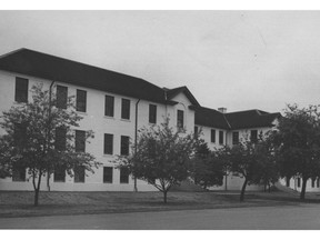 1970 photo of the building at the Jericho armed forces base that was turned into the Jericho Youth Hostel.