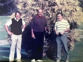 Retired Vancouver teacher Ted Hunt with golf buddy Sean Connery.