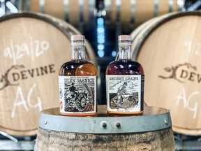 DEVINE Distillery & Winery on Vancouver Island creates award-winning craft whiskies featuring local B.C. raw materials. SUPPLIED