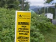 Construction continues on the Trans Mountain pipeline expansion at the Westridge Terminal in Burnaby, BC Thursday, July 2, 2020.