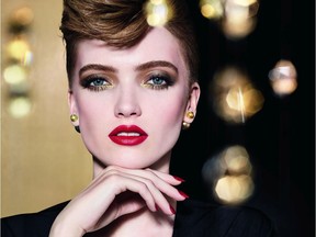 'This holiday it's OK to play-up both the eyes and the lips. At the same time,' Ricky Wilson, celebrity makeup artist for Dior, says. 'We've been through so much this year. So, with makeup, we are having fun and breaking traditions.'