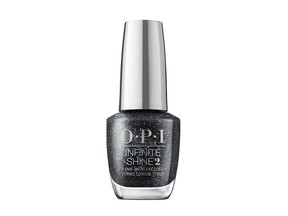 OPI Infinite Shine 2 Long-Wear Lacquer in Heart and Coal.