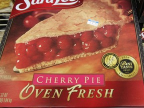 FILE - This Monday, Feb. 2, 2009 file photo shows a frozen cherry pie in a store's freezer in Palo Alto, Calif. In 2019, the Food and Drug Administration is preparing to propose getting rid of a federal standard for frozen cherry pie, which say the products must be at least 25% cherries by weight.