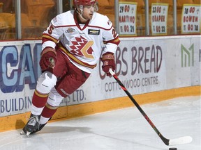 The Chilliwack Chiefs have lost defenceman Hudson Thornton, a 17-year-old from Winnipeg, to the Fargo Force and defenceman Luke Krys, pictured, a 20-year-old from Philadelphia, to the Muskegon Lumberjacks.