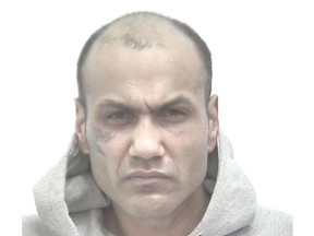 Shakir Jamal, 38, is wanted on warrants out of Calgary for trafficking of persons, material benefit from trafficking, advertising sex services, assault with a weapon and assault.