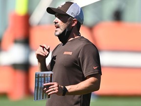 Cleveland Browns head coach Kevin Stefanski at the Browns’ training facility in Berea, Ohio, in August 2020.