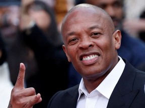 Dr. Dre attends a ceremony for composer Quincy Jones to place his hand and footprints in cement in the forecourt of the TCL Chinese theatre in Los Angeles, California, U.S., November 27, 2018.