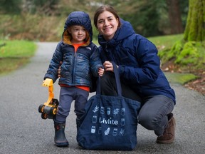 Livlite founder Grace Kennedy with son Casey, age 2, in North Vancouver.