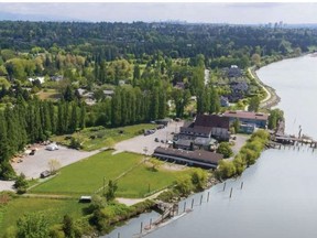 An ariel view of the Celtic Shipyards. Vancouver city staff recommend against residential subdivision of the old shipyard.