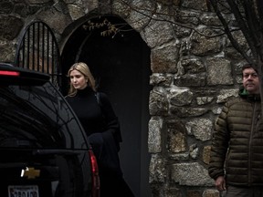 Ivanka Trump leaves her rented Kalorama home in Washington in March 2017.