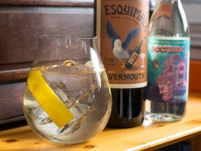 A refreshing Vermouth & Tonic made with Esquimalt Wine Co. Dry Vermouth.
