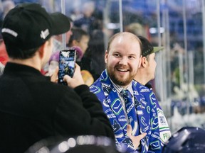 Handout photo of coach Bob Shanks at the 2020 CAN Pro-Am Hockey Tournament.