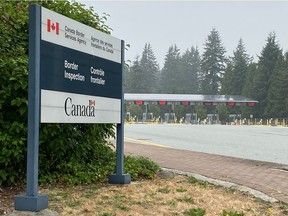 Peace Arch Border on September 15, 2020.