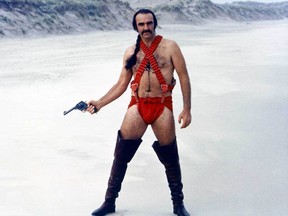 Sean Connery in the 1974 cult sci-fi movie Zardoza.