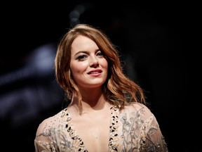 Emma Stone walks the red carpet ahead of the 'The Favourite' screening during the 75th Venice Film Festival at Sala Grande on August 30, 2018 in Venice, Italy.