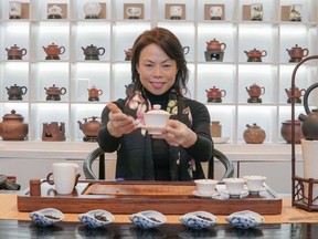 Olivia Chan of Treasure Green Tea Company. This upscale shop sells high-altitude Wuyi tea and lovely, affordable teaware.