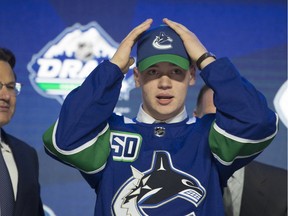 Vancouver Canucks selected Vasili Podkolzin during the first round of the 2019 NHL entry draft at Rogers Arena.