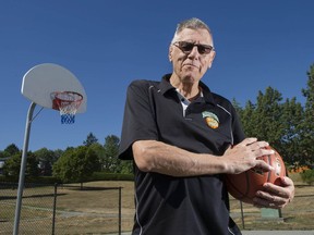 Rich Goulet, pictured in 2017, worked feverishly on fundraising for his high school basketball teams in addition to coaching them, to the point that coaching rival Rich Chambers says ‘he sold more pies and more chickens than anyone you’ll ever meet.’