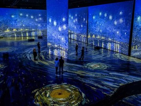Vincent Van Gogh’s most famous painting Starry Night is a star of Imagine Van Gogh: The Immersive Exhibition, slated for the Vancouver Convention Centre from March 19 to June 11.