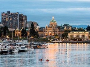 A view of Victoria's Inner Harbour.