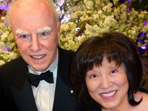 A $4 million donation from the Audain Foundation means public art by Indigenous people will be part of the new St. Paul's Hospital. Above are Michael Audain and his wife Yoshi Karasawa.