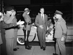 August 1954 - Prince Philip, the Duke of Edinburgh, arrives in Vancouver for the British Empire Games