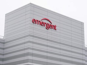 The Emergent BioSolutions plant in Baltimore, Maryland.