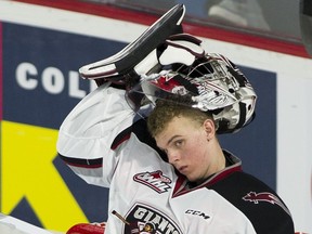 Giants goalie Trent Miner got a head start on this COVID-shortened sports season when he got into six games, and performed well, for the American Hockey League’s Colorado Eagles.