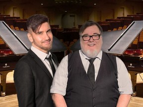 Richard Sera and Andre Kunkel are the Piano Men, duelling pianists who take to the virtual stage for a streaming concert courtesy of Surrey Civic Theatres.