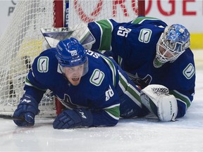 Canucks defenceman Nate Schmidt had trouble gathering his defensive game last season.