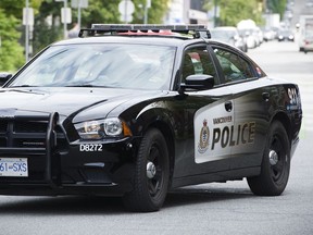 Vancouver police fired bean bag rounds during an early morning arrest in Yaletown on Sunday.