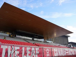 Handout photo of the new stadium at Simon Fraser University.
