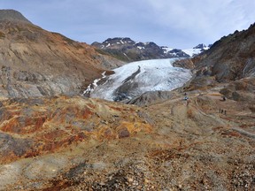 The mountainous terrain of Seabridge Gold's KSM claim in remote northwestern B.C. where the company proposes to build a $6.7 million gold and copper mine.